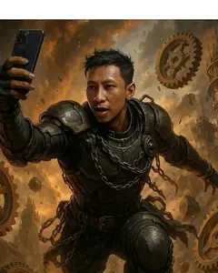Hasil resep Prajurit Steampunk Selfie